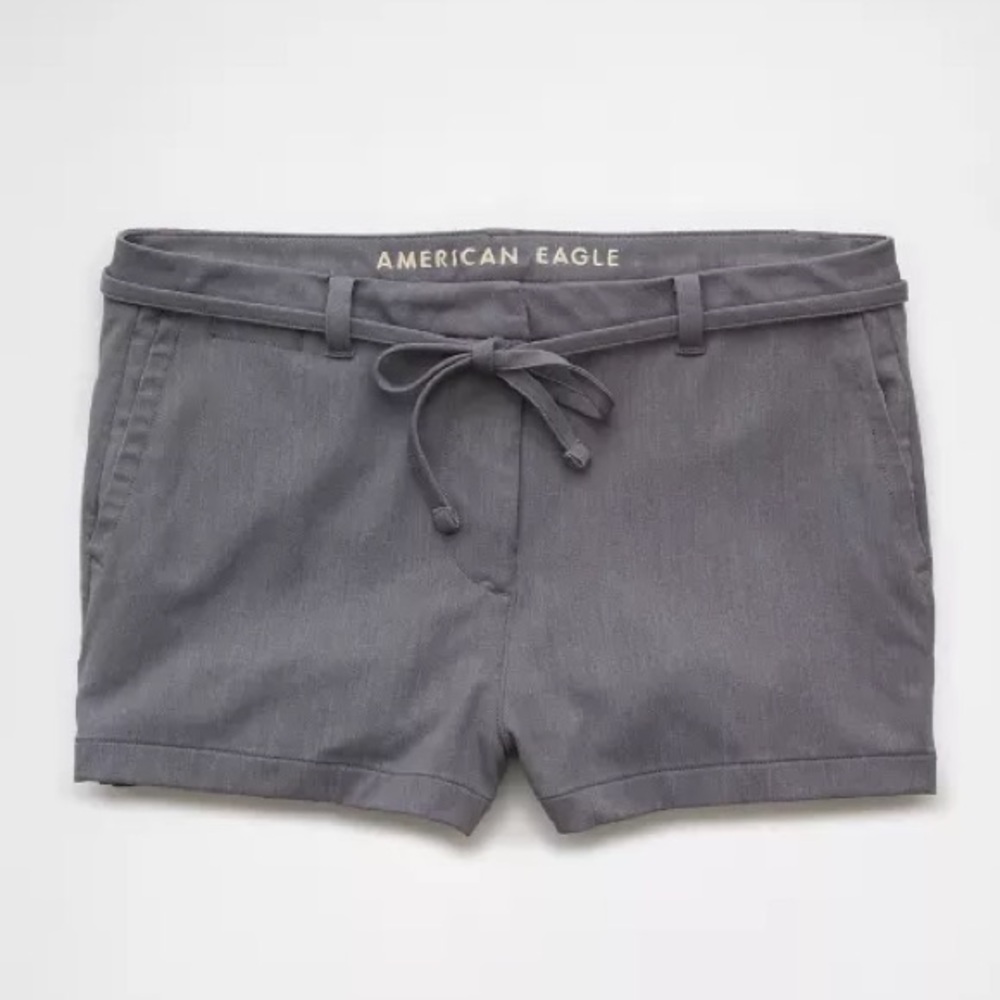 🆕 Women’s Shadow Grey Stretch Low-Rise Mini Shorts